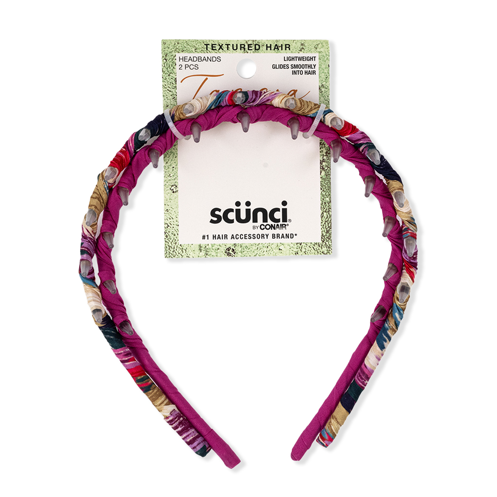Tamera Printed Comb Headbands 2pk Tamera Printed Comb Headbands 2pk
